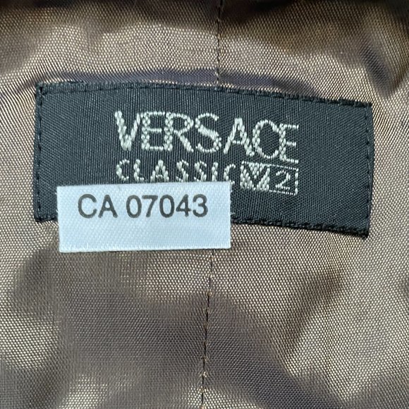 NWOT Versace Classic V2 Lurex Brocade Bow Pattern Waistcoat- Size 52 - Picture 8 of 10